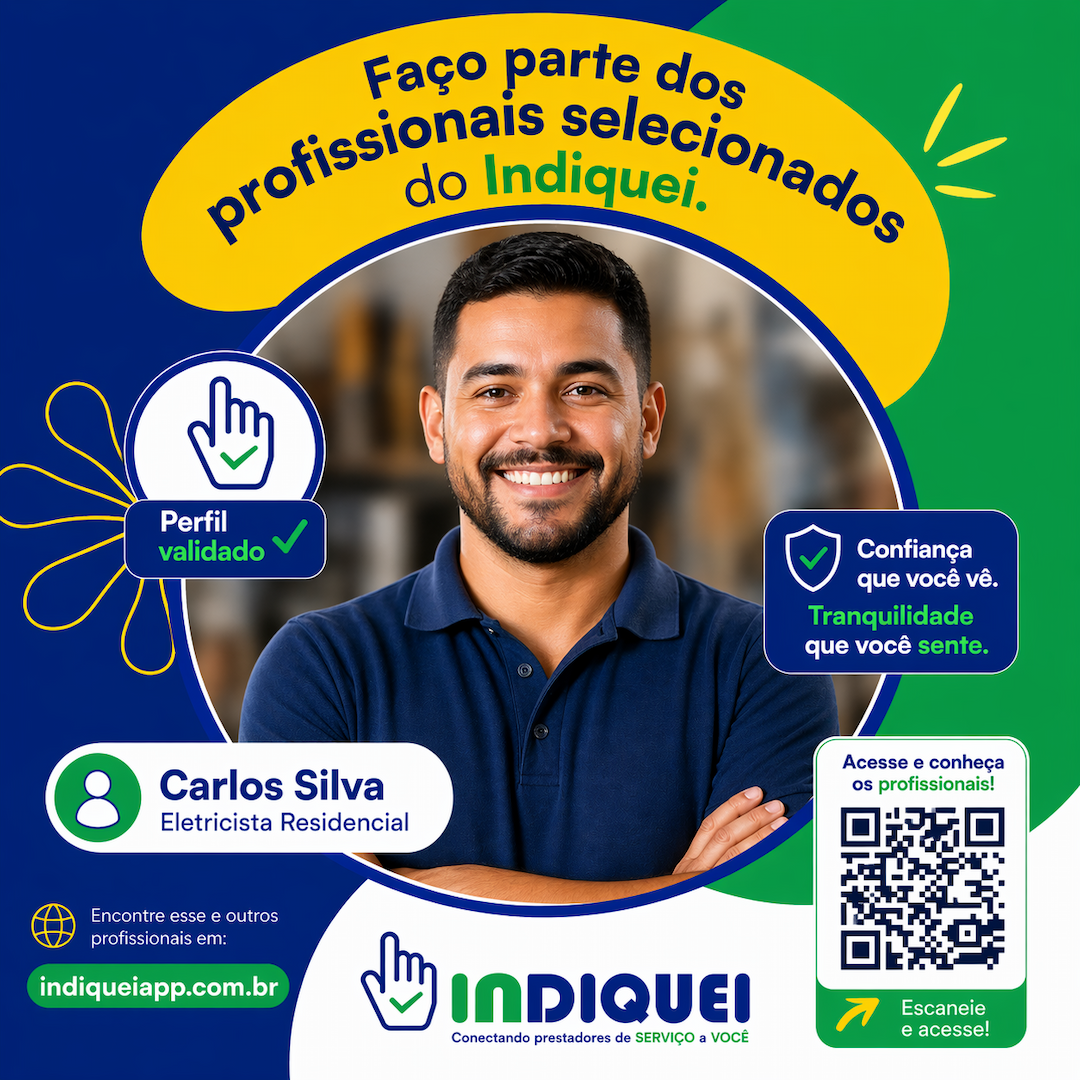 Exemplo de perfil com Selo Indiquei